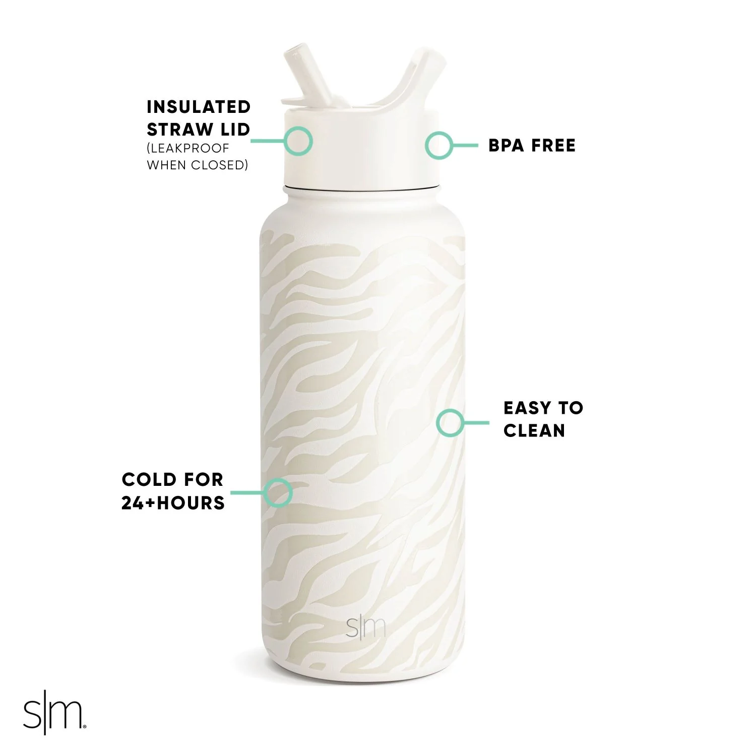 Summit Water Bottle with Straw Lid - Image 2