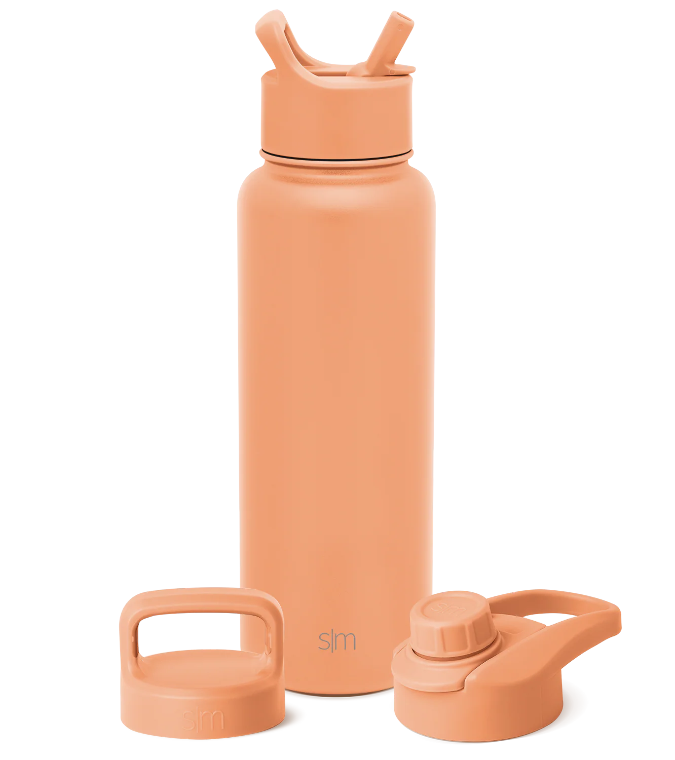 Summit Water Bottle with Straw Lid, Chug Lid, and Handle Lid