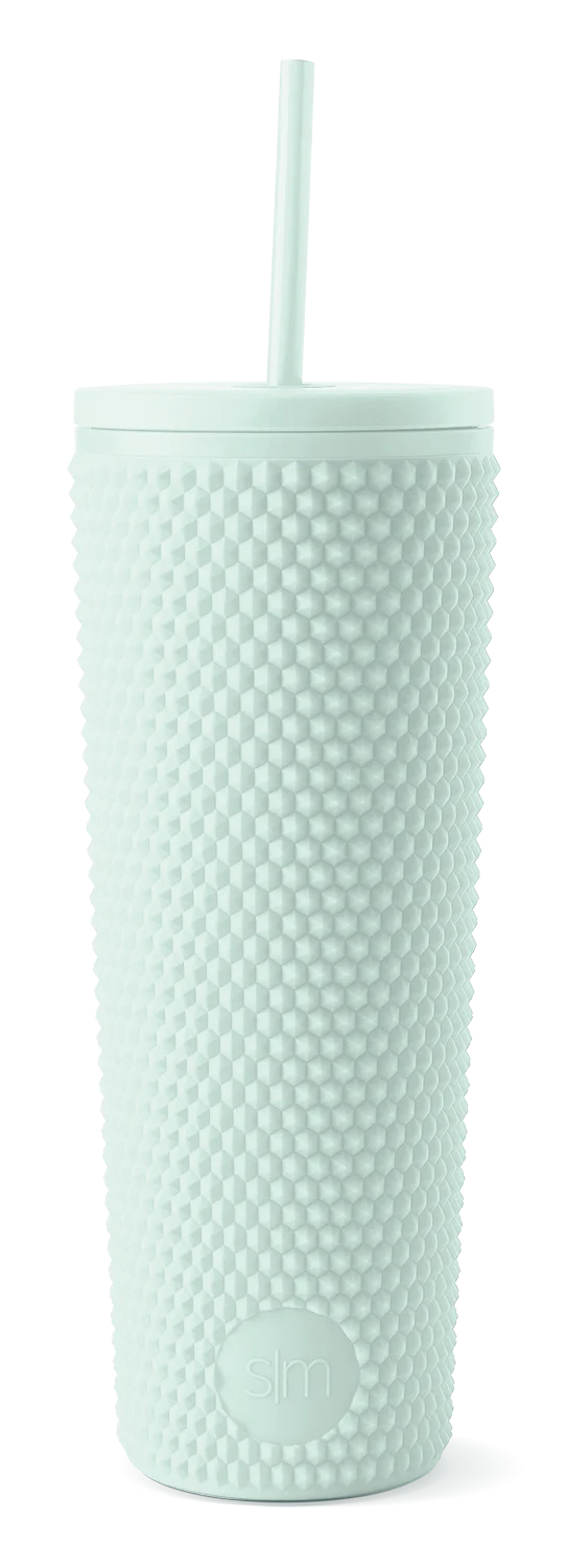 Textured Plastic Classic Tumbler with Straw Lid